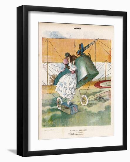 The Aviator Bids Adieu to His Girl-Louis Icart-Framed Photographic Print