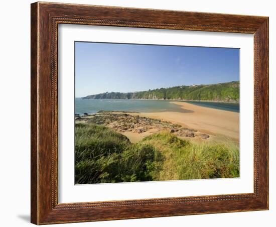 The Avon Estuary, Bantham Village, Near Bigbury, South Hams, Devon, England, United Kingdom-David Hughes-Framed Photographic Print