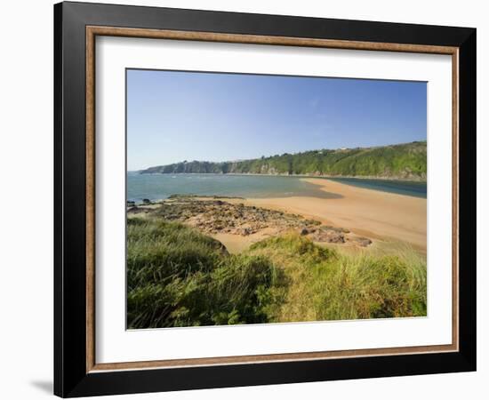 The Avon Estuary, Bantham Village, Near Bigbury, South Hams, Devon, England, United Kingdom-David Hughes-Framed Photographic Print