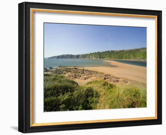 The Avon Estuary, Bantham Village, Near Bigbury, South Hams, Devon, England, United Kingdom-David Hughes-Framed Photographic Print