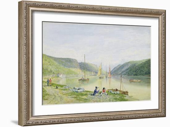 The Avon Gorge from Beneath Sea Walls, 1820-Francis Danby-Framed Giclee Print