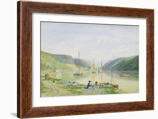 The Avon Gorge from Beneath Sea Walls, 1820-Francis Danby-Framed Giclee Print