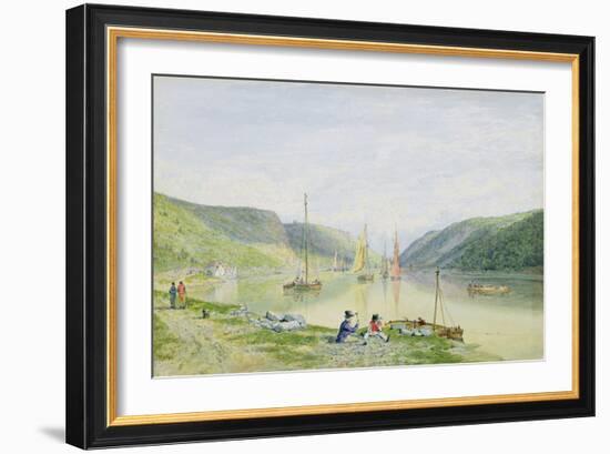 The Avon Gorge from Beneath Sea Walls, 1820-Francis Danby-Framed Giclee Print