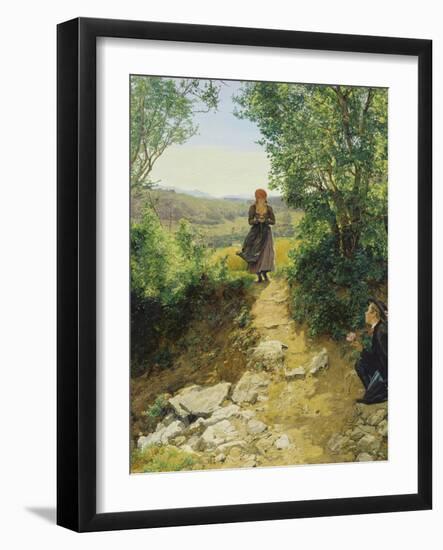 The Awaited One, 1850 or 1860-Ferdinand Georg Waldmüller-Framed Giclee Print