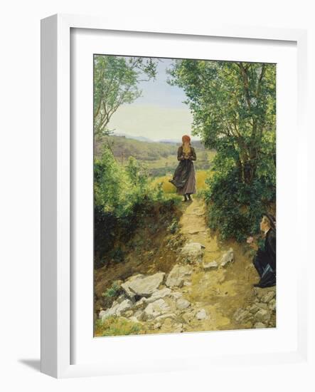 The Awaited One, 1850 or 1860-Ferdinand Georg Waldmüller-Framed Giclee Print