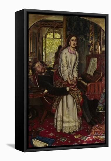 The Awakening Conscience, 1858-William Holman Hunt-Framed Stretched Canvas