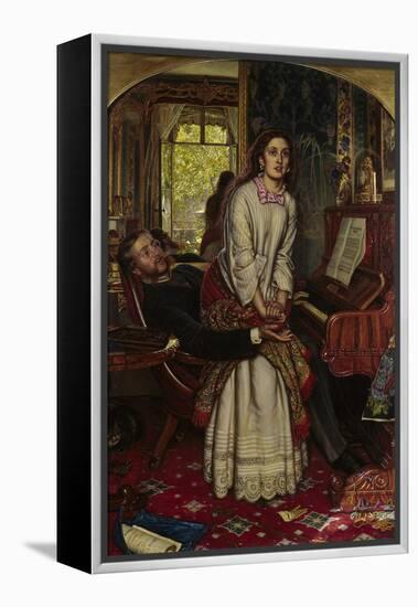 The Awakening Conscience, 1858-William Holman Hunt-Framed Stretched Canvas