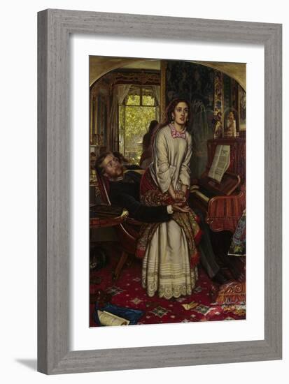 The Awakening Conscience, 1858-William Holman Hunt-Framed Art Print