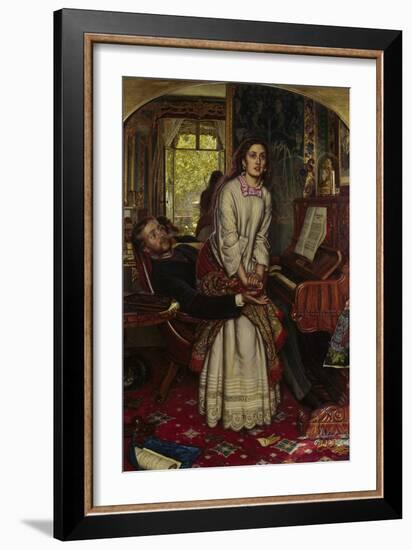 The Awakening Conscience, 1858-William Holman Hunt-Framed Art Print