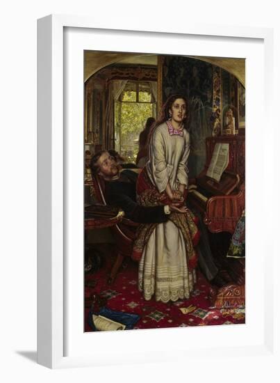 The Awakening Conscience, 1858-William Holman Hunt-Framed Art Print