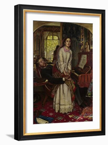 The Awakening Conscience, 1858-William Holman Hunt-Framed Art Print