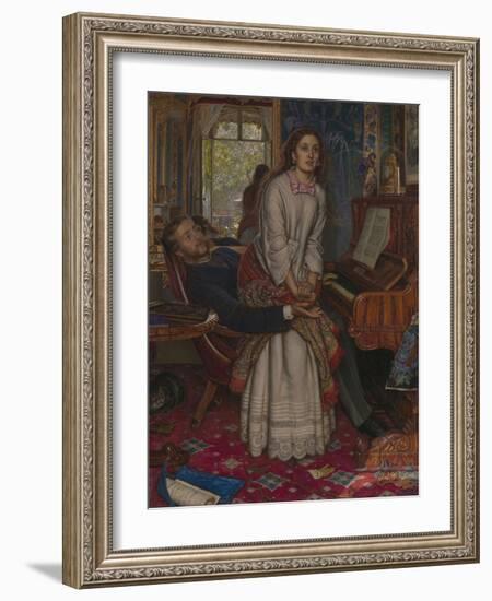 The Awakening Conscience-William Holman Hunt-Framed Giclee Print