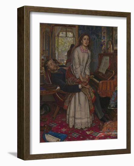 The Awakening Conscience-William Holman Hunt-Framed Giclee Print