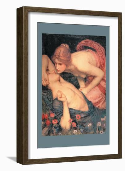 The Awakening of Adonis-John William Waterhouse-Framed Art Print