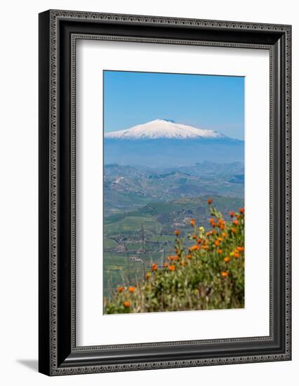 The Awe Inspiring Mount Etna, UNESCO World Heritage Site and Europe's Tallest Active Volcano-Martin Child-Framed Photographic Print