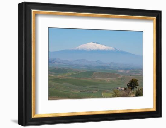 The Awe Inspiring Mount Etna, UNESCO World Heritage Site and Europe's Tallest Active Volcano-Martin Child-Framed Photographic Print