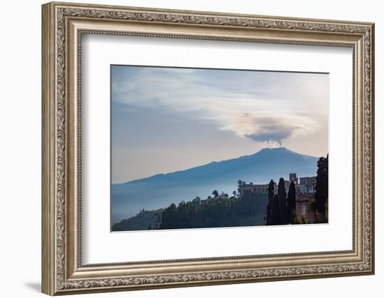 The Awe Inspiring Mount Etna, UNESCO World Heritage Site and Europe's Tallest Active Volcano-Martin Child-Framed Photographic Print