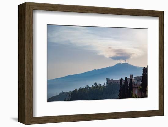 The Awe Inspiring Mount Etna, UNESCO World Heritage Site and Europe's Tallest Active Volcano-Martin Child-Framed Photographic Print