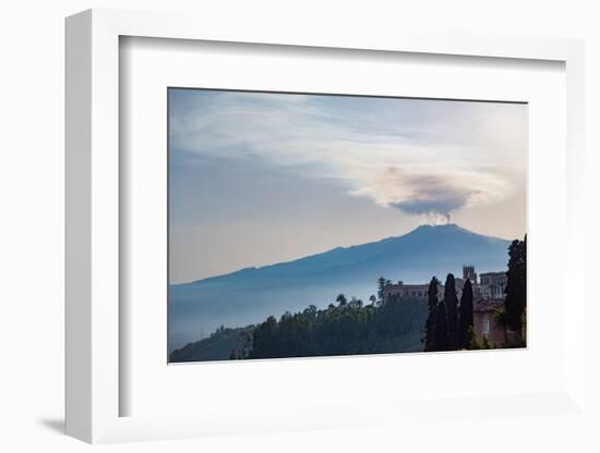 The Awe Inspiring Mount Etna, UNESCO World Heritage Site and Europe's Tallest Active Volcano-Martin Child-Framed Photographic Print