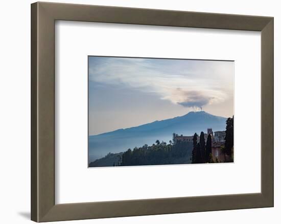 The Awe Inspiring Mount Etna, UNESCO World Heritage Site and Europe's Tallest Active Volcano-Martin Child-Framed Photographic Print