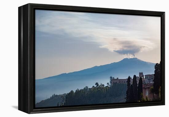 The Awe Inspiring Mount Etna, UNESCO World Heritage Site and Europe's Tallest Active Volcano-Martin Child-Framed Premier Image Canvas