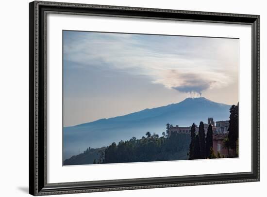 The Awe Inspiring Mount Etna, UNESCO World Heritage Site and Europe's Tallest Active Volcano-Martin Child-Framed Photographic Print