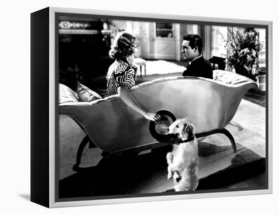 The Awful Truth, Irene Dunne, Asta, Cary Grant, 1937-null-Framed Stretched Canvas