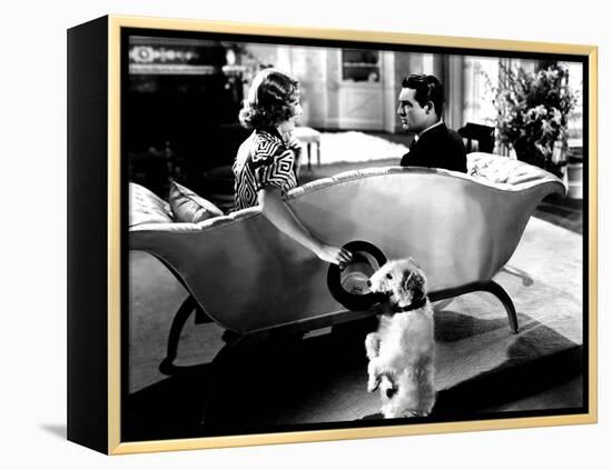 The Awful Truth, Irene Dunne, Asta, Cary Grant, 1937-null-Framed Stretched Canvas