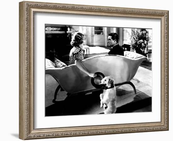 The Awful Truth, Irene Dunne, Asta, Cary Grant, 1937-null-Framed Photo