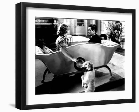 The Awful Truth, Irene Dunne, Asta, Cary Grant, 1937-null-Framed Photo