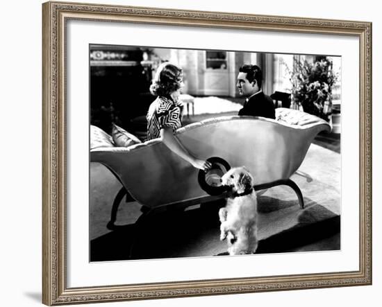 The Awful Truth, Irene Dunne, Asta, Cary Grant, 1937-null-Framed Photo