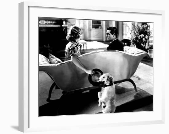 The Awful Truth, Irene Dunne, Asta, Cary Grant, 1937-null-Framed Photo