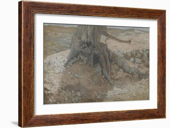 The Axe in the Trunk of the Tree from 'The Life of Our Lord Jesus Christ'-James Jacques Joseph Tissot-Framed Giclee Print