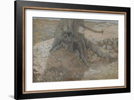 The Axe in the Trunk of the Tree from 'The Life of Our Lord Jesus Christ'-James Jacques Joseph Tissot-Framed Giclee Print