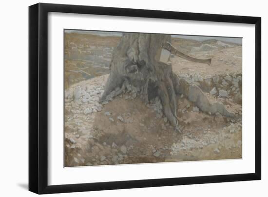 The Axe in the Trunk of the Tree from 'The Life of Our Lord Jesus Christ'-James Jacques Joseph Tissot-Framed Giclee Print