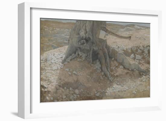 The Axe in the Trunk of the Tree from 'The Life of Our Lord Jesus Christ'-James Jacques Joseph Tissot-Framed Giclee Print