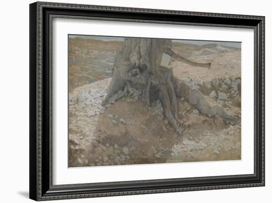 The Axe in the Trunk of the Tree from 'The Life of Our Lord Jesus Christ'-James Jacques Joseph Tissot-Framed Giclee Print