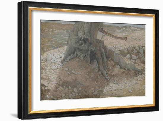 The Axe in the Trunk of the Tree from 'The Life of Our Lord Jesus Christ'-James Jacques Joseph Tissot-Framed Giclee Print