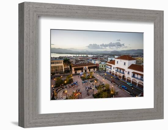 The Ayuntamiento Building at Parque Cespedes, Santiago De Cuba, Cuba, West Indies, Caribbean-Yadid Levy-Framed Photographic Print