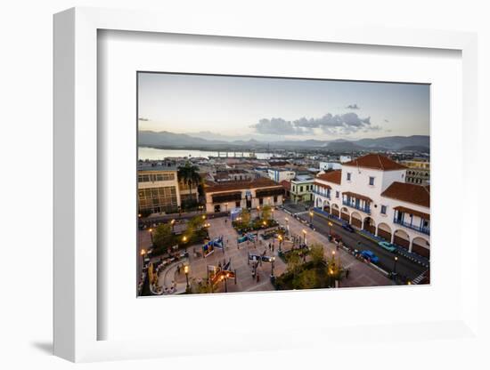 The Ayuntamiento Building at Parque Cespedes, Santiago De Cuba, Cuba, West Indies, Caribbean-Yadid Levy-Framed Photographic Print