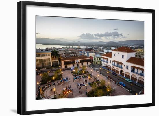 The Ayuntamiento Building at Parque Cespedes, Santiago De Cuba, Cuba, West Indies, Caribbean-Yadid Levy-Framed Photographic Print