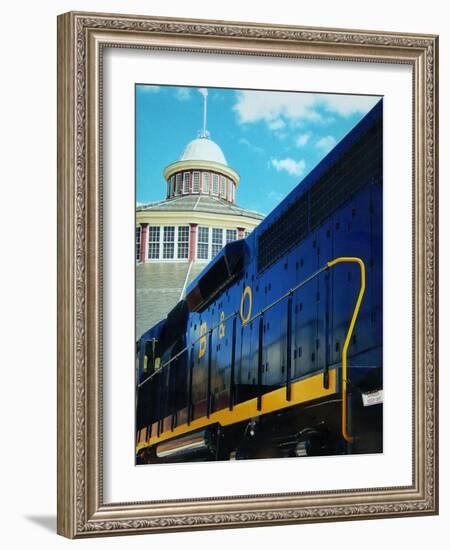 The B&O #3684 Gm-Emd Model Gp-40 Build in 1966-null-Framed Photographic Print