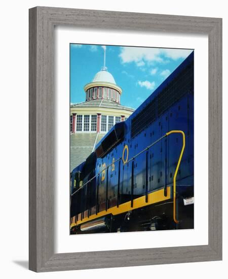 The B&O #3684 Gm-Emd Model Gp-40 Build in 1966-null-Framed Photographic Print