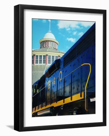 The B&O #3684 Gm-Emd Model Gp-40 Build in 1966-null-Framed Photographic Print