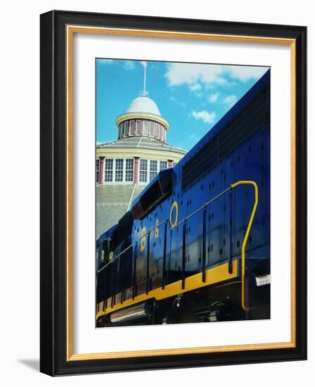 The B&O #3684 Gm-Emd Model Gp-40 Build in 1966-null-Framed Photographic Print