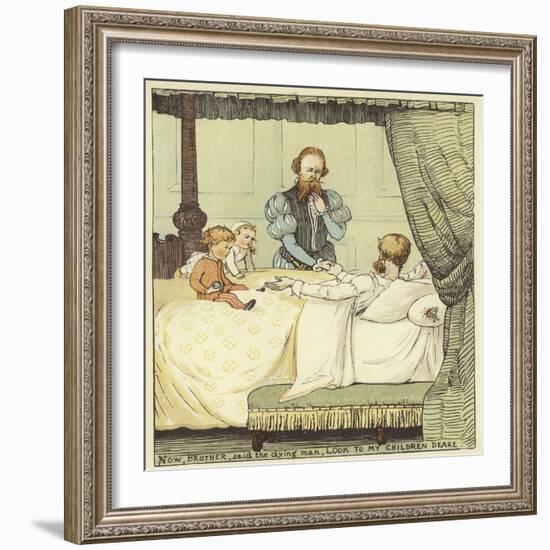 The Babes in the Wood (Colour Litho)-Randolph Caldecott-Framed Giclee Print