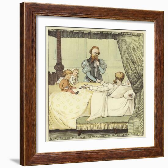 The Babes in the Wood (Colour Litho)-Randolph Caldecott-Framed Giclee Print