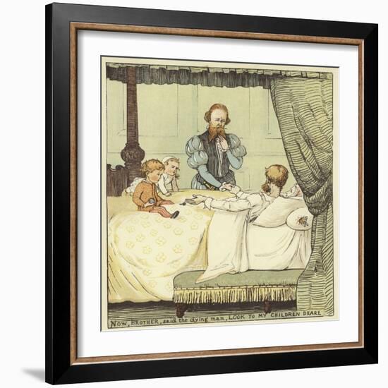 The Babes in the Wood (Colour Litho)-Randolph Caldecott-Framed Giclee Print