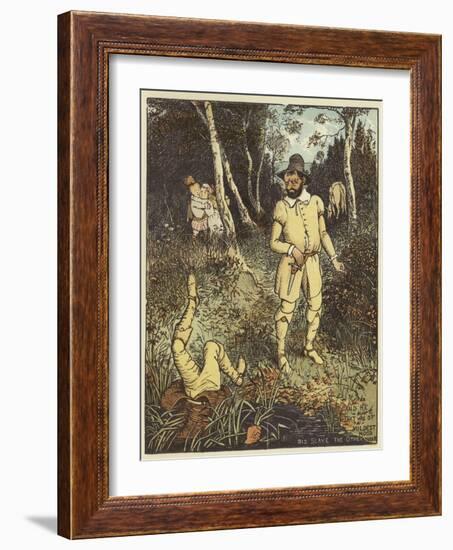 The Babes in the Wood (Colour Litho)-Randolph Caldecott-Framed Giclee Print