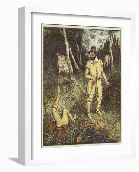 The Babes in the Wood (Colour Litho)-Randolph Caldecott-Framed Giclee Print